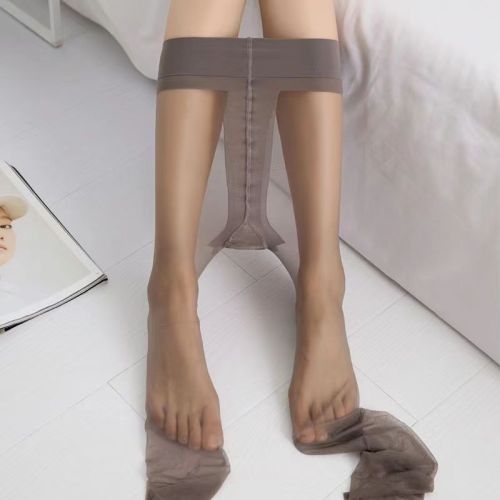 T-position stockings summer anti-snatch thin leg pantyhose for women black ultra-thin flesh-colored invisible long-tube one-piece that does not fall out of gear