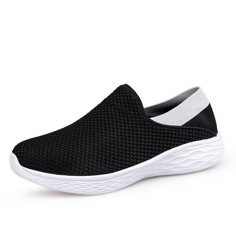 2022 Spring New Feiwei Women's Shoes Middle-aged and Elderly Walking Shoes Lightweight Flat Casual Shoes Comfortable Lazy Shoes