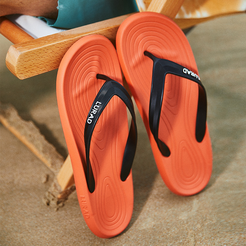 Wholesale Luradi's new flip-flops for men and women in summer couples' flip-flops, outer wear beach shoes, Korean version