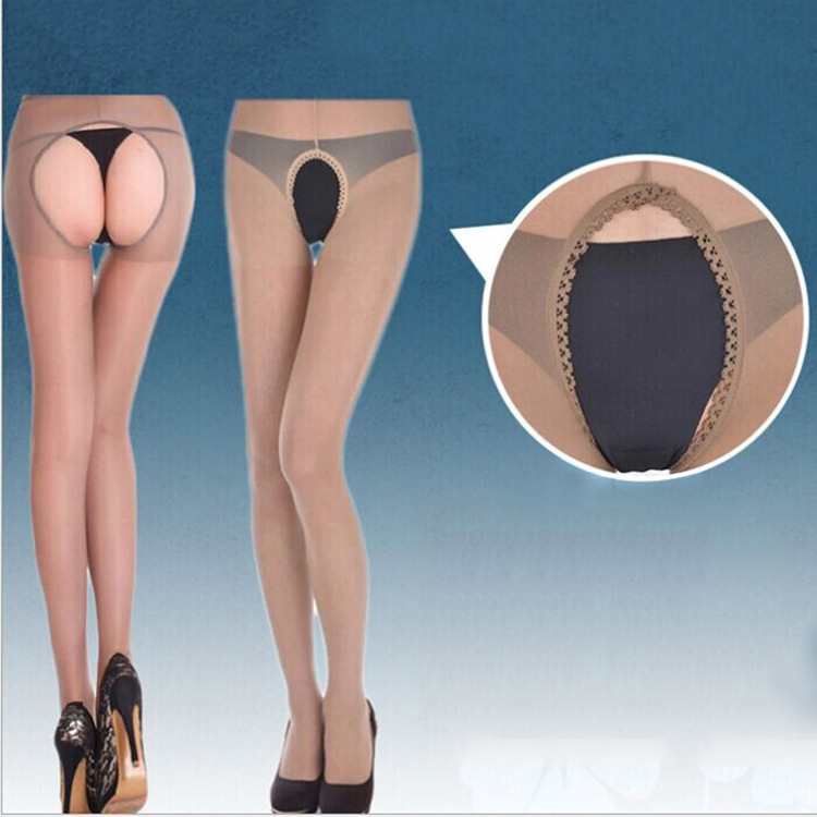 Sexy lingerie and stockings with open crotch on both sides, sexy stockings without taking off, straight into the stockings, foreign trade sex stockings, winter