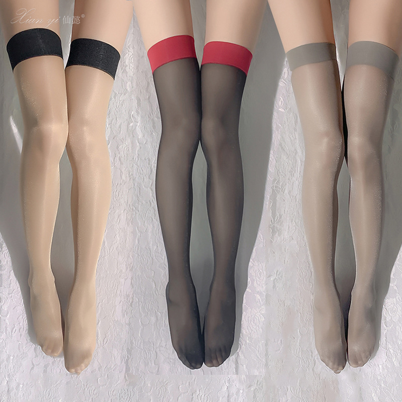 Xianyi sexy stockings ultra-thin silky shiny sexy stockings sexy contrasting lace free of tearing for women W20