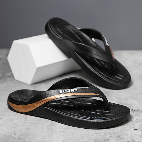 Flip-flops men's summer trend fashion men's outer wear flip-flops new non-slip wear-resistant beach sandals wholesale