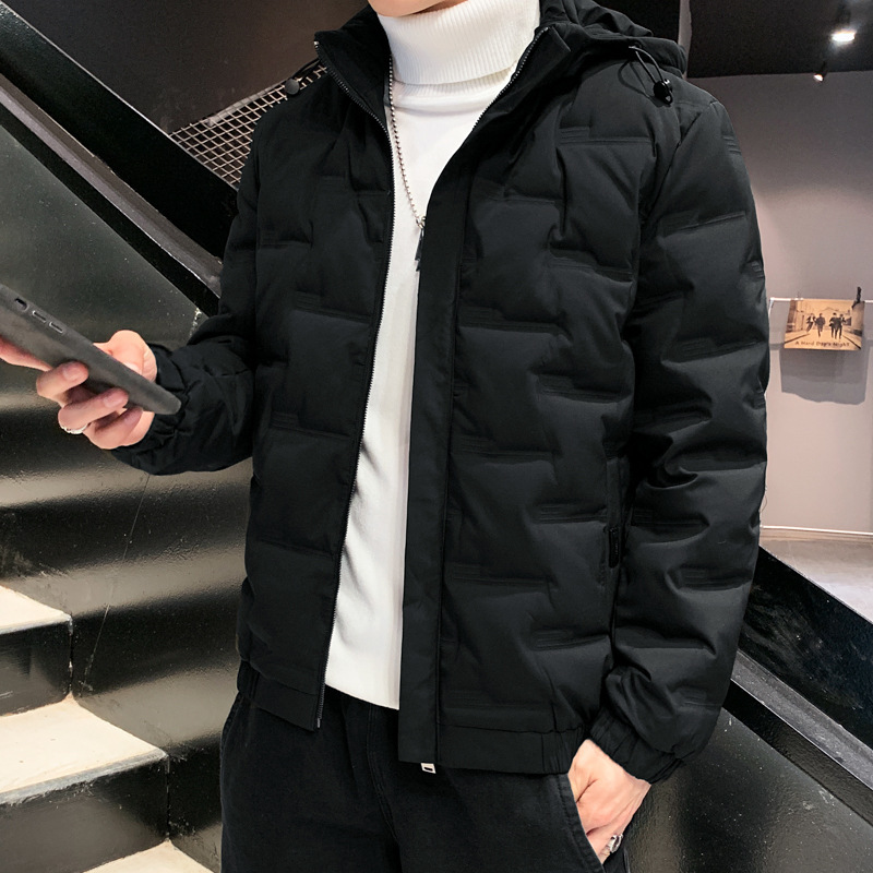 2023 New Winter Men's Casual Hooded Lightweight Down Jacket Men's Winter Jacket Men's Short Top