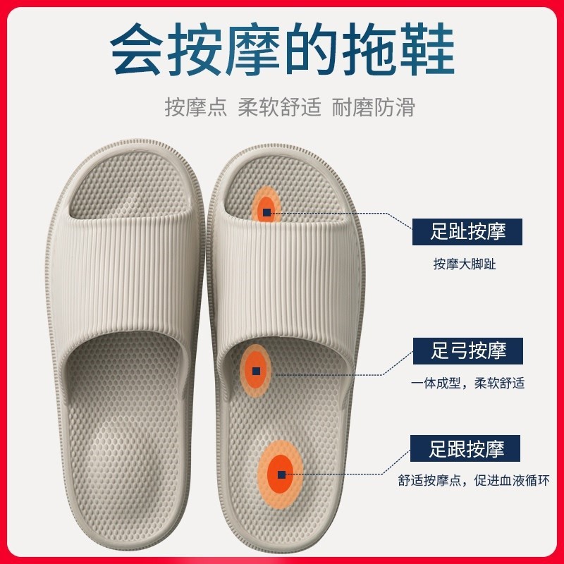 Sandals for men, trendy summer Korean version of EVA personalized household outdoor non-slip wear-resistant massage sandals for men