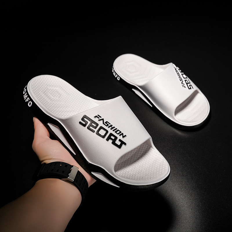 New trendy slippers for men, summer outdoor wear, home casual sandals, outdoor non-slip bathing students' slippers wholesale
