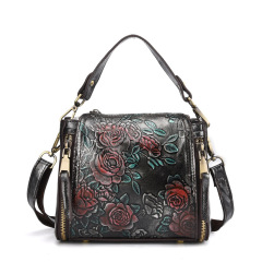 New Genuine Leather Women's Bag European and American Shoulder Bag Women's Small Bag Crossbody Retro Women's Shoulder Bag Wholesale