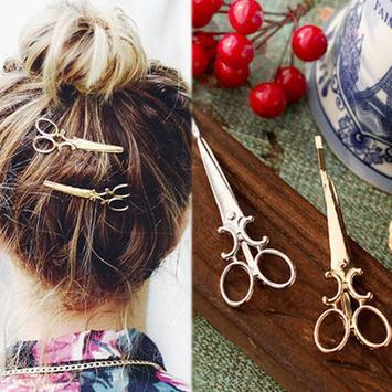 A005 Korean style one-word hairpin creative scissors gift card Yiwu small commodity headwear manufacturer supply wholesale