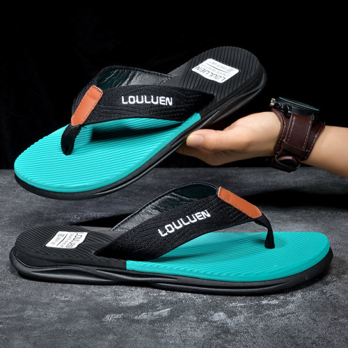 Slippers for men new casual trendy beach flip-flops non-slip soft sole wear-resistant summer outer wear men's flip-flops