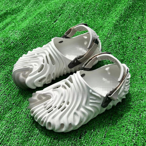 Fingerprint Crocs Summer Men's Breathable Sports Sandals Manufacturer Wholesale Foreign Trade Women's Slippers Beach Shoes