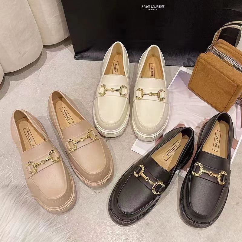 New Loft women's shoes British single shoes Internet celebrity one-leg rain boots waterproof low-top cross-border soft-soled water boots