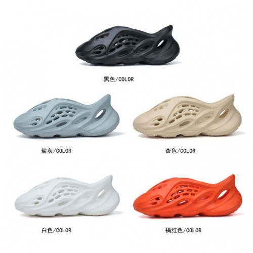 Cross-border Kanye Internet celebrity star's same style yez350 hollow hole sneakers foam shark sandals for parent-child men