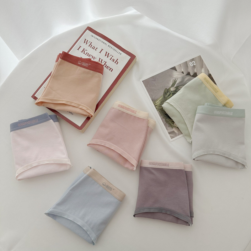 8335 new color palette 5A antibacterial cotton baby cotton type A pure cotton mid-waist underwear women's briefs simple maca