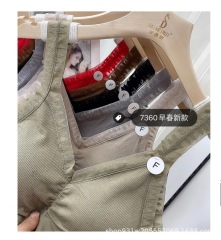 7360# thick cup front and rear lace V-neck beautiful back-wrapped bra and tube top zodiac year wedding lingerie