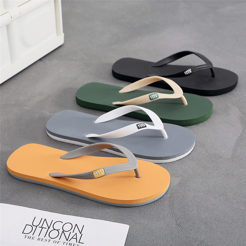 2023 New Flip Flop Men's Trendy Outerwear Rubber Anti-Slip Personalized Fashion Flip-Flop Beach Summer Flip-flops for Men