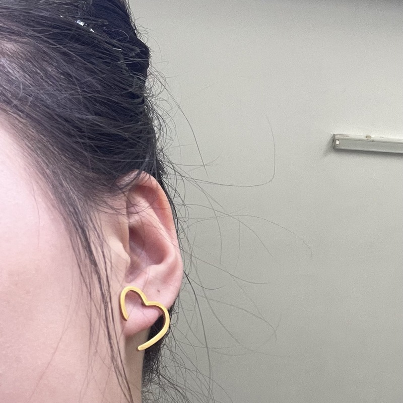 Love earrings for women 2023 new trendy simple design earrings niche temperament exaggerated earrings trend