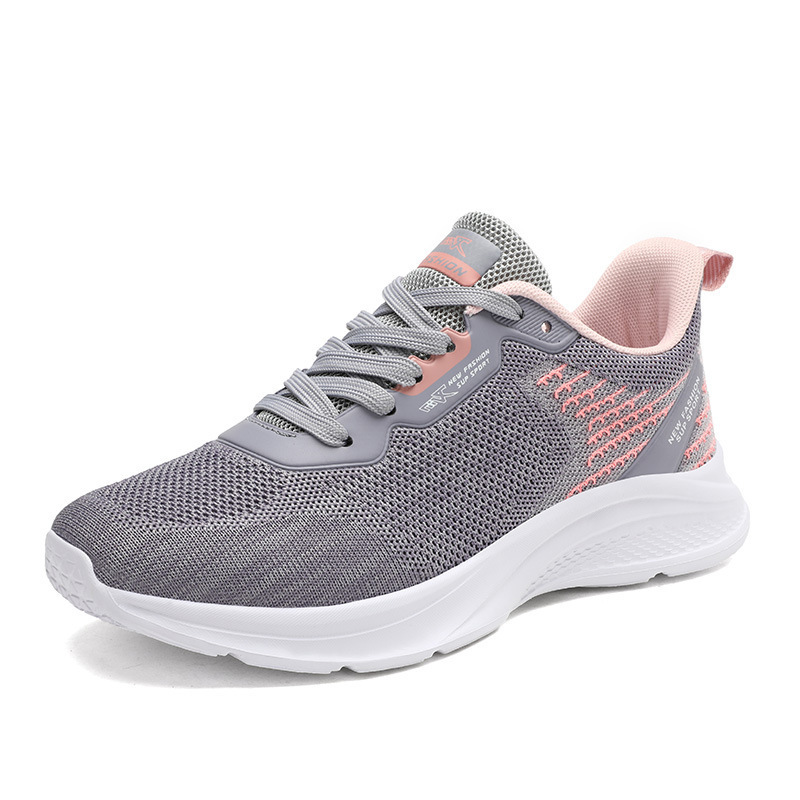 Women's sports shoes spring and autumn new Korean version versatile breathable lightweight student running shoes mesh women's casual shoes