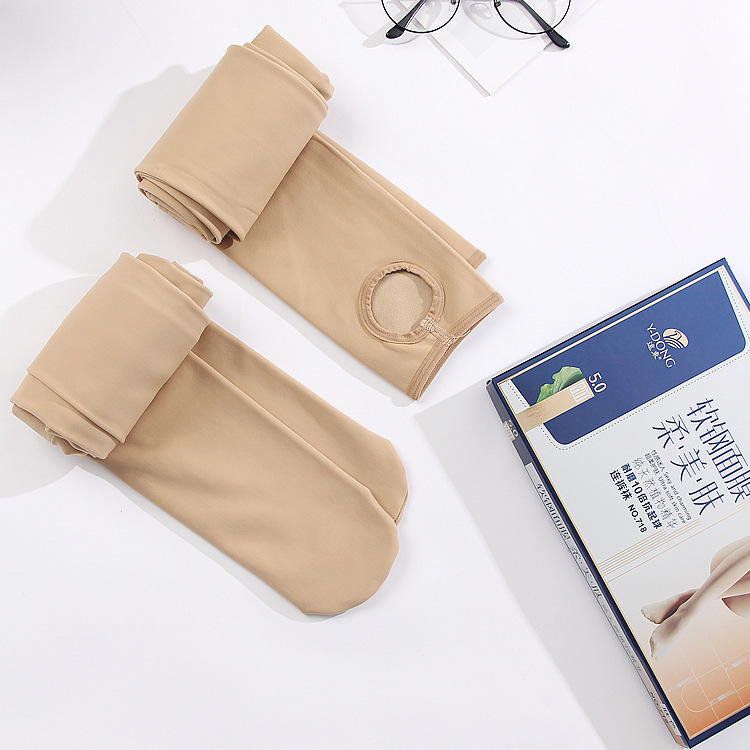 Far East 718 Spring and Autumn Facial Mask Steel Stockings Medium Thick Extra Large Pantyhose Flesh-Colored Anti-Hatching Legs and Foot Leggings 719