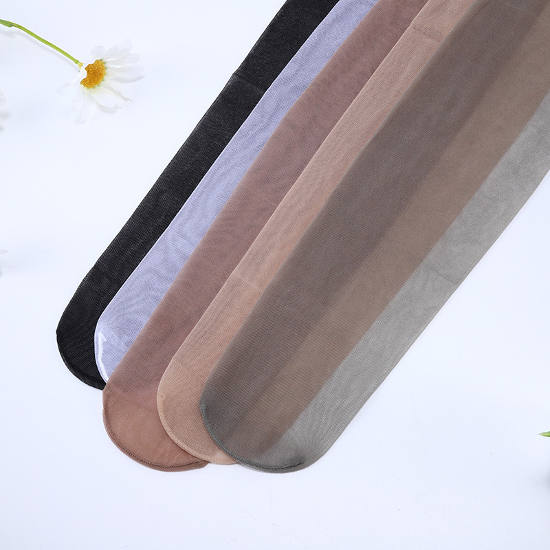 First-line ultra-thin open-stock spring and summer stockings for women with bare legs, black skin color, sexy seamless transparent pantyhose batch socks