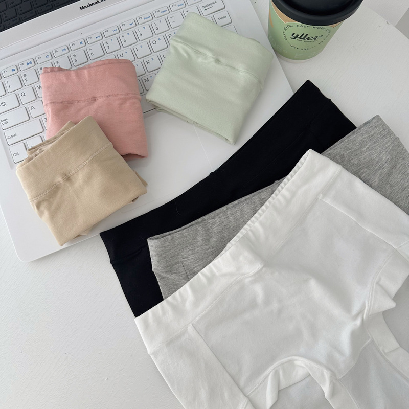 N907 sex cold wind simple clean version cotton mid-waist boxer briefs women's cotton briefs available in large sizes graphene