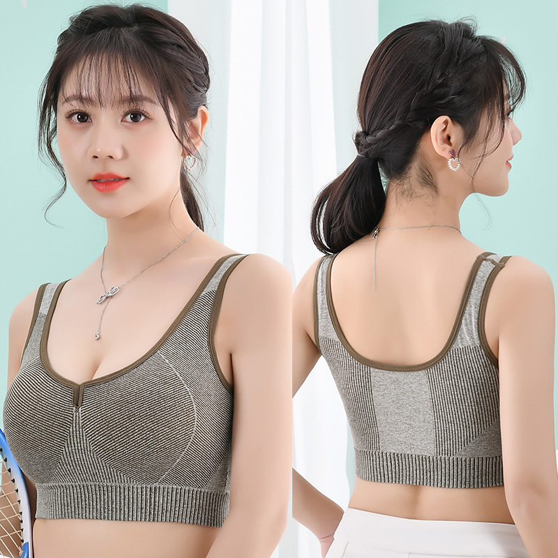 Cross-border new sports bra for women, shock-proof running back, push-up shaping, fitness yoga wear, vest, bra top