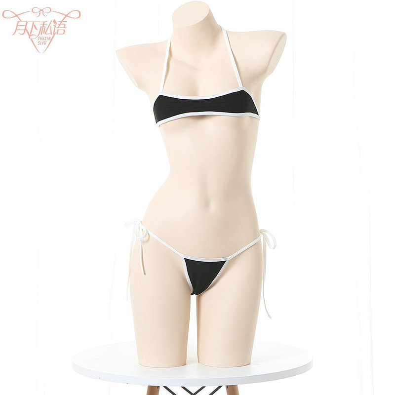 Whisper under the Moon New Style Tie Three Points Sexy Shikushui Swimsuit Manufacturer Dropshipping