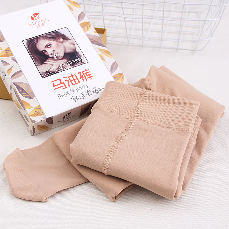 Far East Autumn and Winter Smooth Leggings Thin Velvet Warm One Medium Thick Velvet Skin Color Pantyhose Women 8501