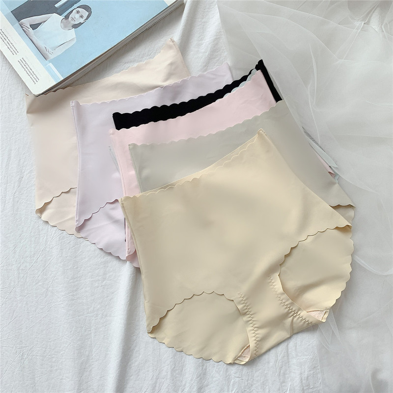 N707 small waist, zero sense, no trace, casual cut, mid-high waist, light tummy control, ice silk underwear, fresh and simple summer