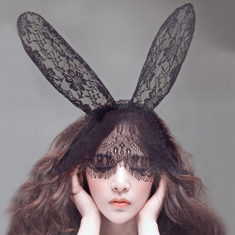 Sexy lingerie, uniform, temptation accessories, headband, lace veil, ball eye mask, bunny ears queen mask