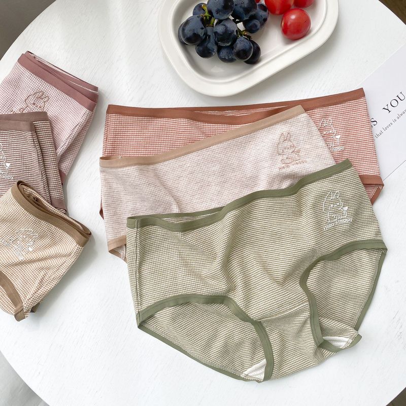 N8162 Macchiato autumn and winter Modal Bunny Japanese sweet girl brushed underwear silk crotch