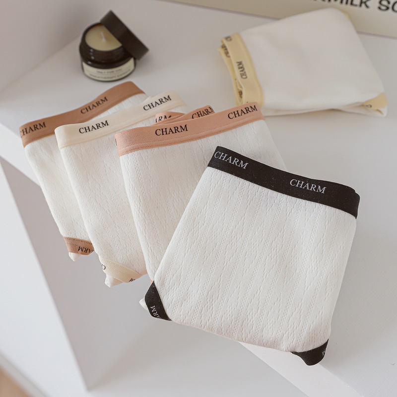 N8283 Class A baby cotton 5A antibacterial simple tonality small fragrance 97% pure cotton women's underwear mid-waist briefs