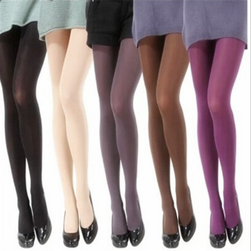 120D Velvet Stockings Feminine Pantyhose Thin Flesh Color Spring and Autumn Black Silk Anti-Snatch Plus Size Bottoming Socks