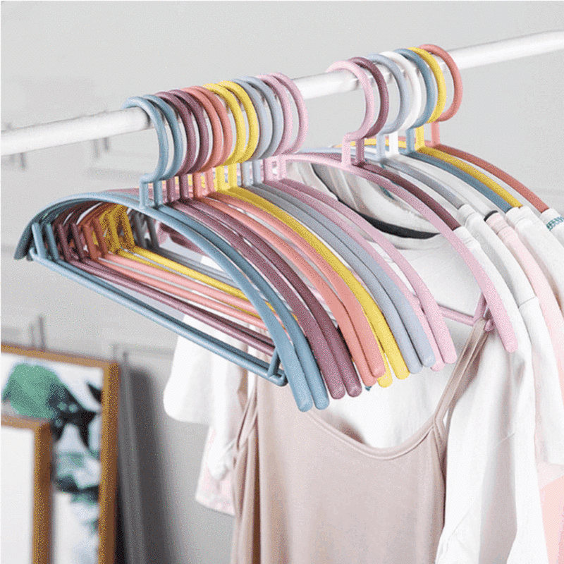 T1054 thick household adult non-slip clothes hanger semi-circular traceless clothes hanger wet and dry dual-use clothes hanger clothes hanger