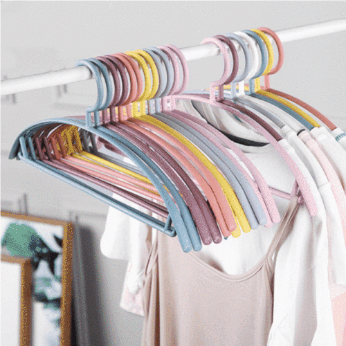 T1054 thick household adult non-slip clothes hanger semi-circular traceless clothes hanger wet and dry dual-use clothes hanger clothes hanger