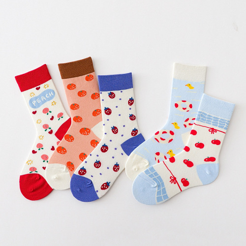 Socks for women in autumn and winter new adult women's socks Lolita cartoon socks lolita socks JK winter pile socks