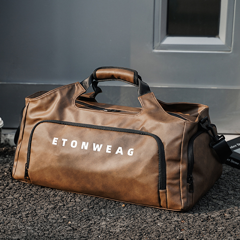 Wholesale dry and wet separation large-capacity fitness bag independent shoe position short-distance travel bag luggage bag sports shoulder bag