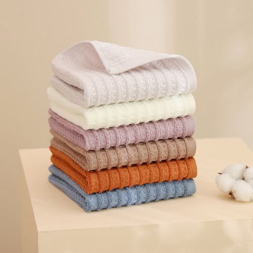 Class A combed cotton waffle towel 100% cotton plain Japanese honeycomb household medium towel 30*60 absorbent and soft