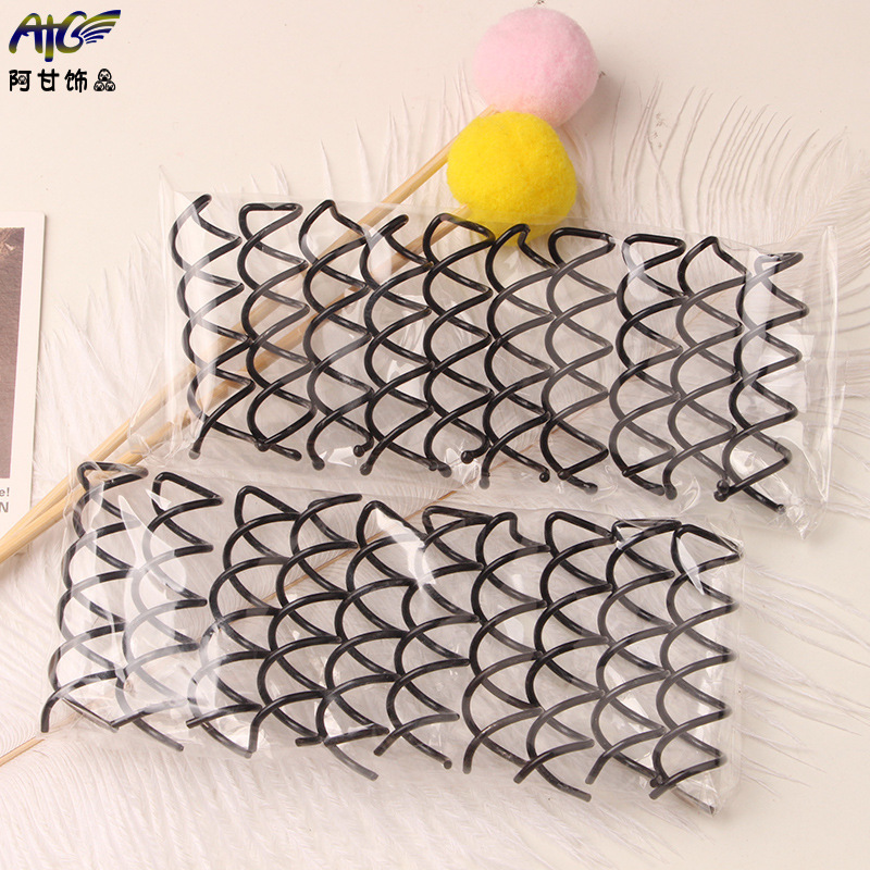 Simple DIY hairdressing tools, round hair invisible spiral clip, hair braid hair twister, rotating style