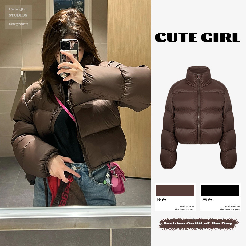 New year's new winter down-padded jacket for women, short thickened small cotton-padded jacket, European and American cotton-padded jacket