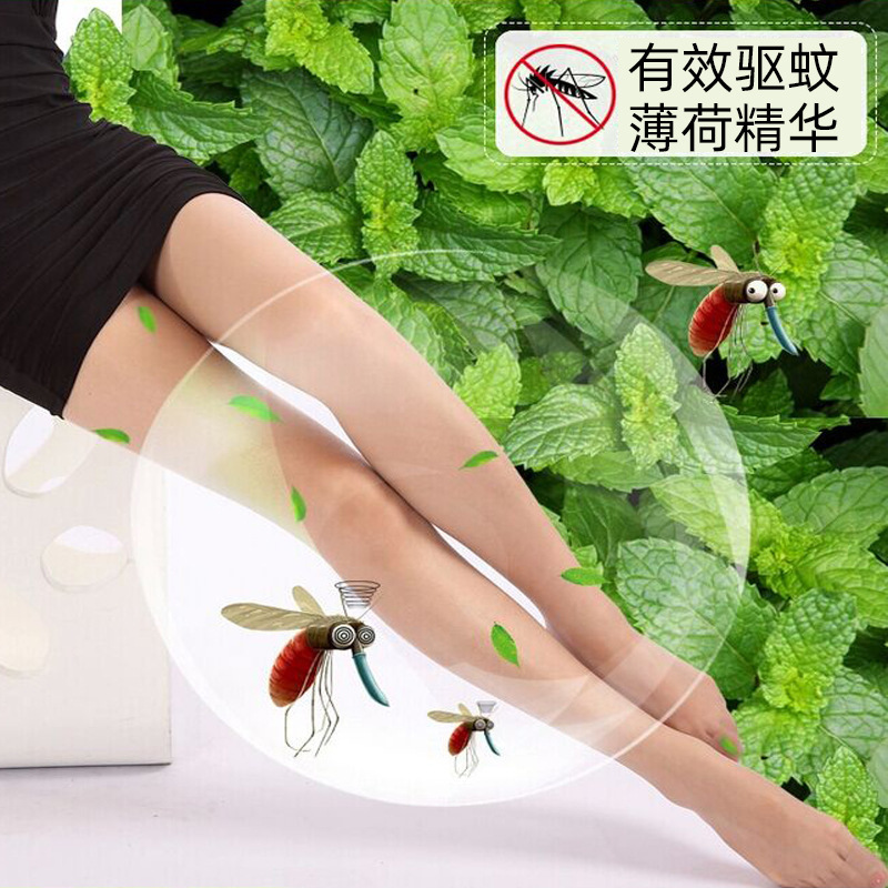Summer anti-mosquito stockings mint essence manufacturer wholesale invisible skin color pantyhose ultra-thin women's base socks