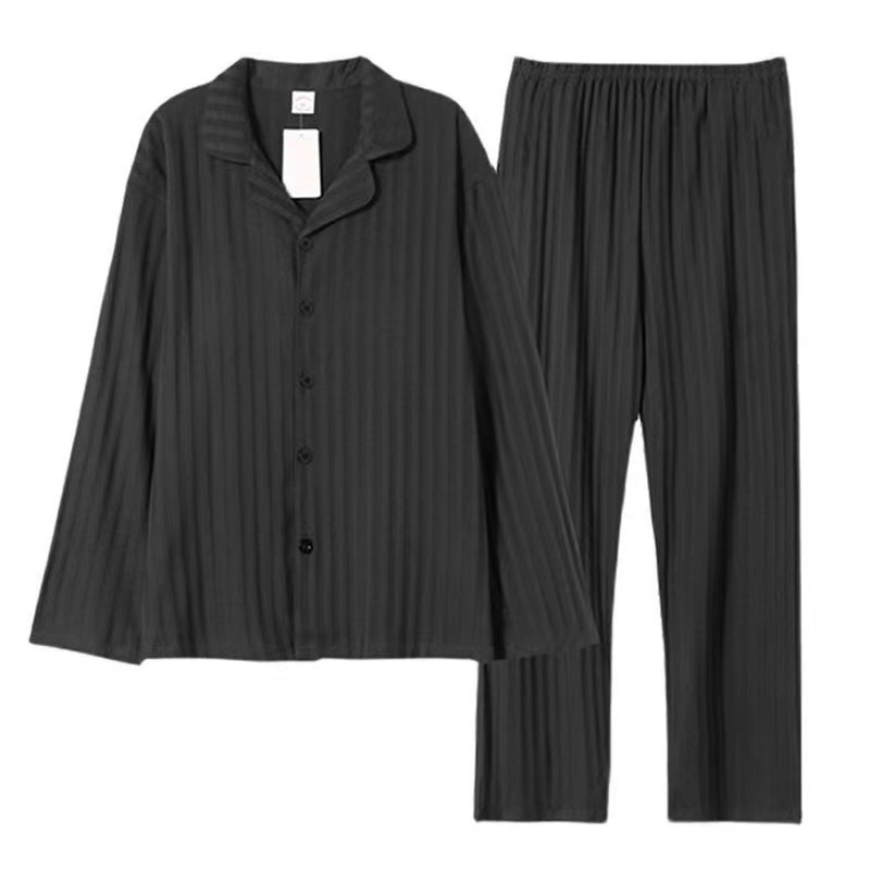 New men's pajamas, men's spring and autumn, autumn long-sleeved trousers, home clothes, men's autumn and winter thin suits, men's