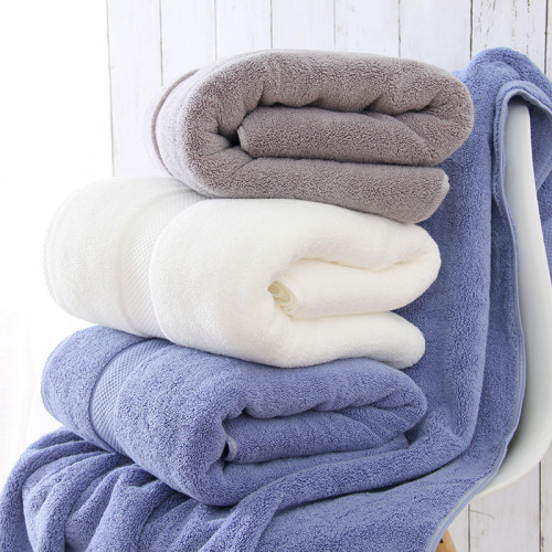 Factory wholesale Class A thickened large bath towel pure cotton bath towel 80*160 800g five-star hotel bath towel logo