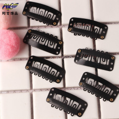 Beret hairpin wig invisible hair extension fixed clip hairpin wool beret hat anti-fall artifact