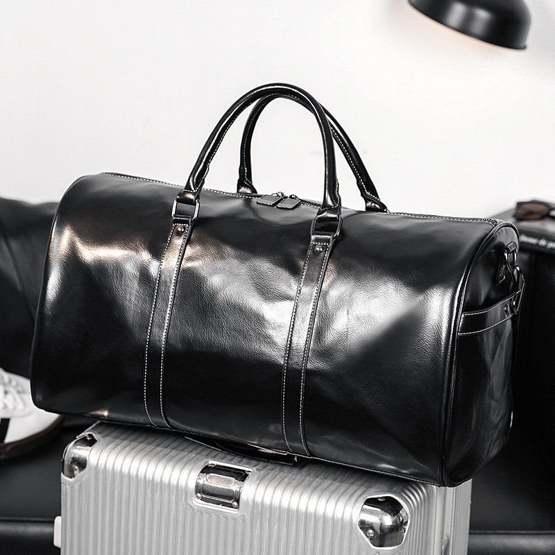 Fashionable men's handbags, large-capacity casual short-distance luggage bags, trendy men's fitness bags, outdoor sports shoulder bags, shoulder bags
