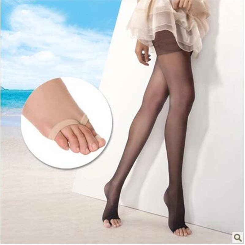 Thin stockings with toes, spring and summer fish mouth stockings, open toe stockings, women's fingerless socks