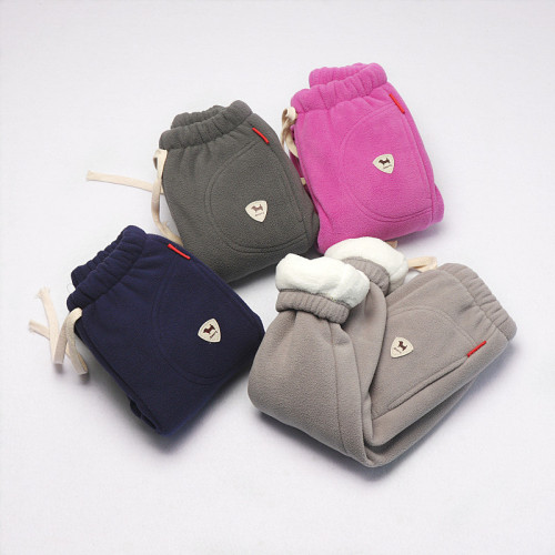  Autumn Children's Pants Velvet Thickened Boys and Girls Clothing Trousers Sweaters Casual Cartoon Printed Leggings