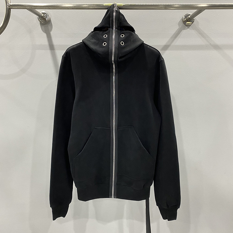 SUBHUMAN Men's Style丨2023 New Shark Shape Breathable Eyelet Versatile Hooded Zipper Knitted Sweater Jacket