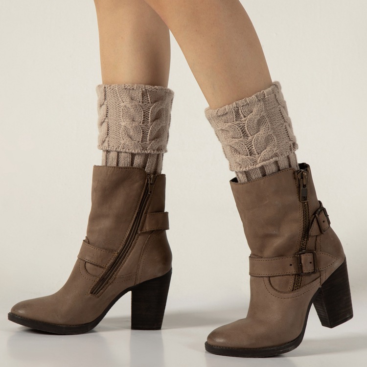 European and American socks, warm wool socks, leg warmers, Amazon knitted boot covers, leg warmers, autumn and winter foot warmers, twist