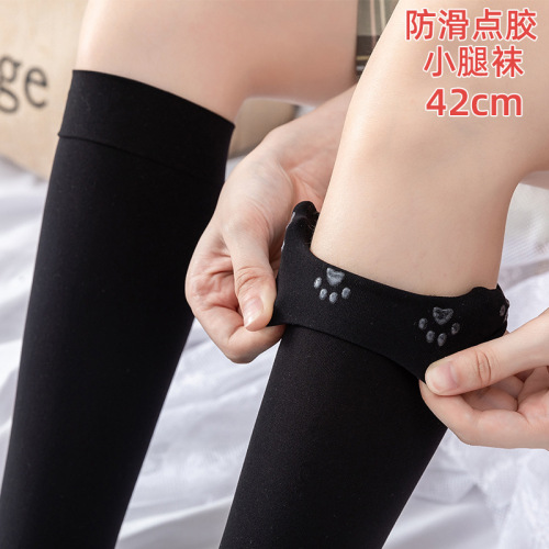 Velvet calf socks silicone non-slip lolita lolita student Japanese jk uniform socks mid-calf knee socks