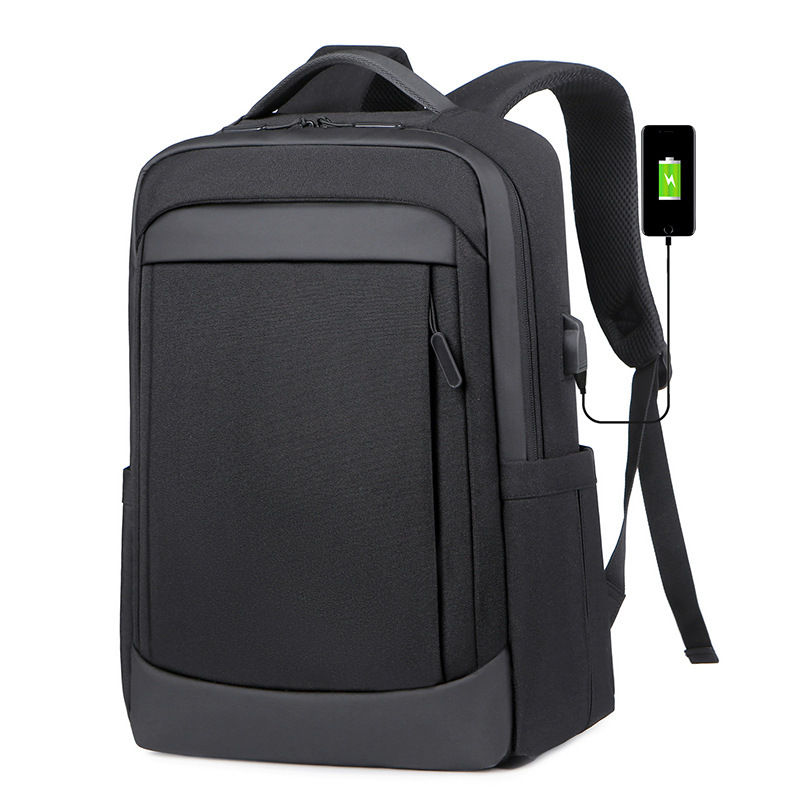 New men's backpack large capacity business casual backpack computer bag waterproof travel student school bag printable logo