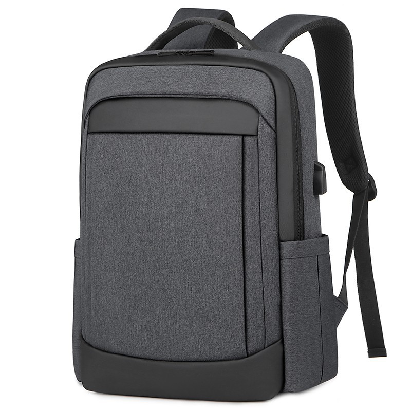 Customized backpack, simple large capacity junior high school backpack, college boy, high school student backpack with logo printed on it